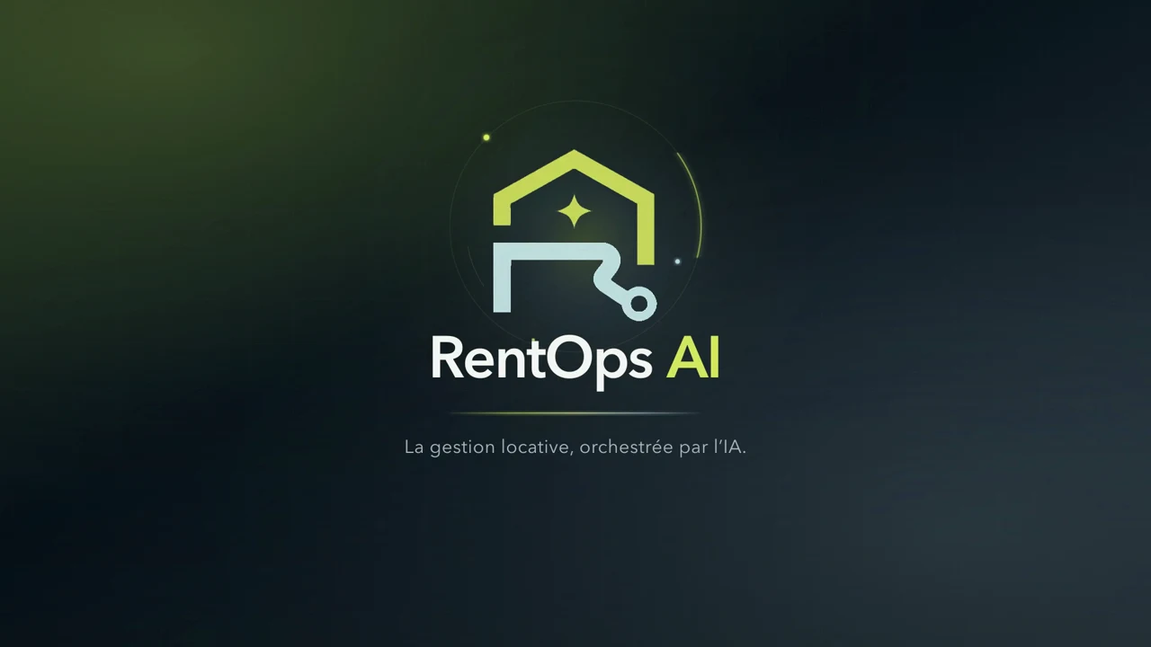 Identité visuelle RentOps AI, plateforme de gestion locative